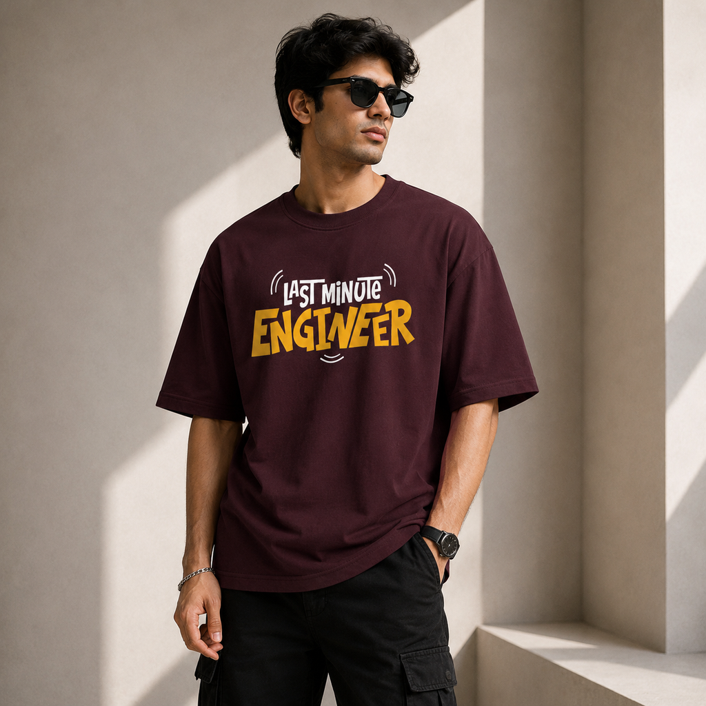 Artwear Last Minute Engineer Oversized T-Shirt