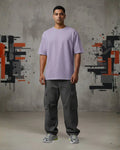 Heavy Basic Solids: Lavender Unisex Oversized Classic T-Shirt – 240 GSM Heavyweight Cotton - The PopDrop Store
