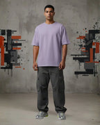 Heavy Basic Solids: Lavender Unisex Oversized Classic T-Shirt – 240 GSM Heavyweight Cotton - The PopDrop Store