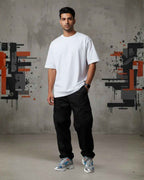 Heavy Basic Solids: White Unisex Oversized Classic T-Shirt – 240 GSM Heavyweight Cotton