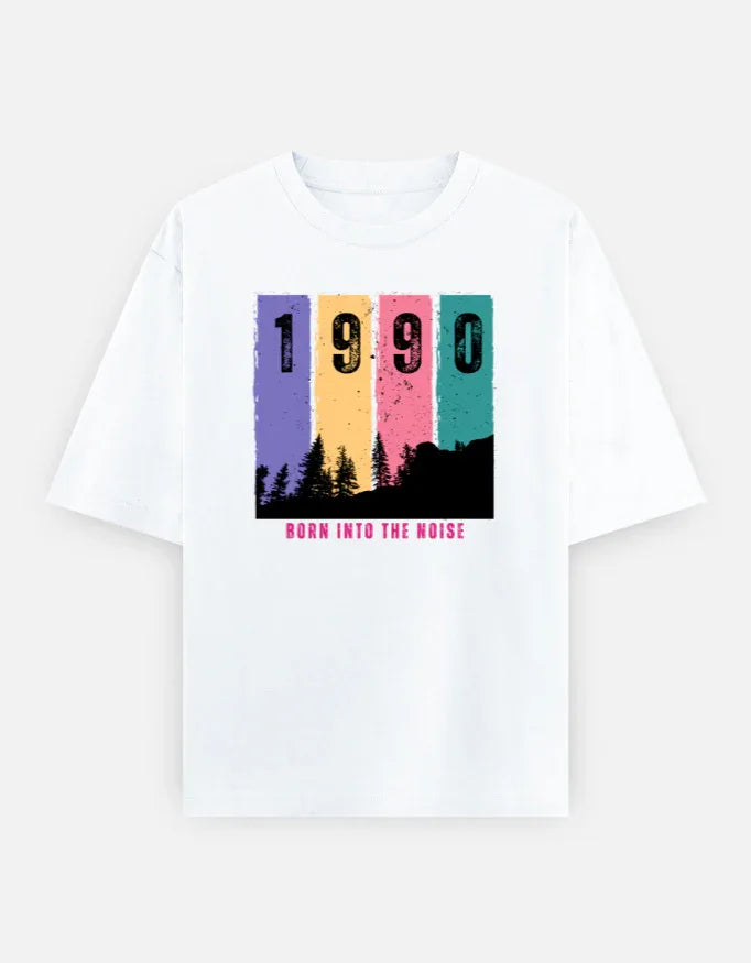 BORN INTO THE NOISE ’90 OVERSIZED TEE - The PopDrop Store
