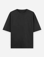 Heavy Basic Solids: Black Unisex Oversized Classic T-Shirt – 240 GSM Heavyweight Cotton