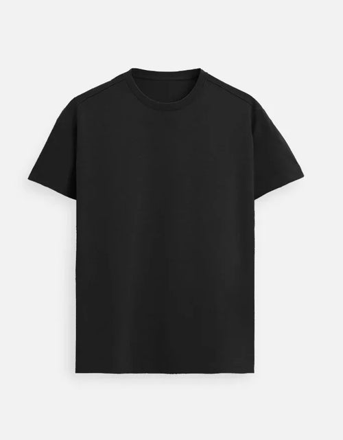BLACK SUPIMA TEE EVERYDAY ESSENTIAL – CLASSIC FIT IN LUXURY COTTON - The PopDrop Store
