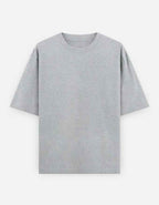 Heavy Basic Solids: Grey Unisex Oversized Classic T-Shirt – 240 GSM Heavyweight Cotton