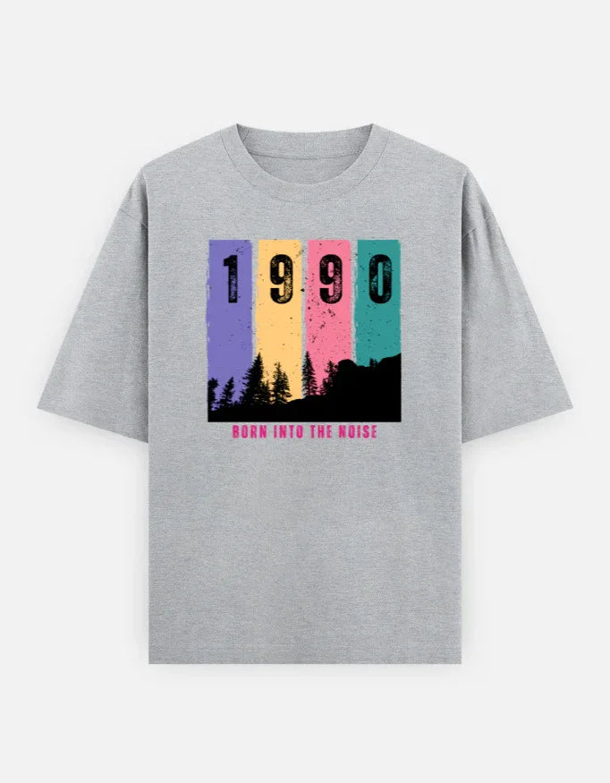 BORN INTO THE NOISE ’90 OVERSIZED TEE - The PopDrop Store