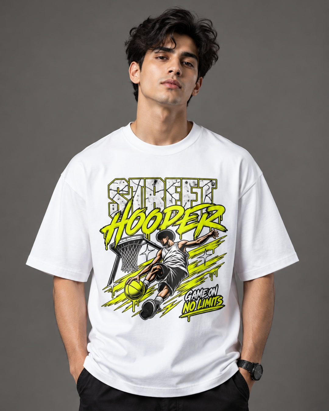 Game On Oversized Graphic T-Shirt