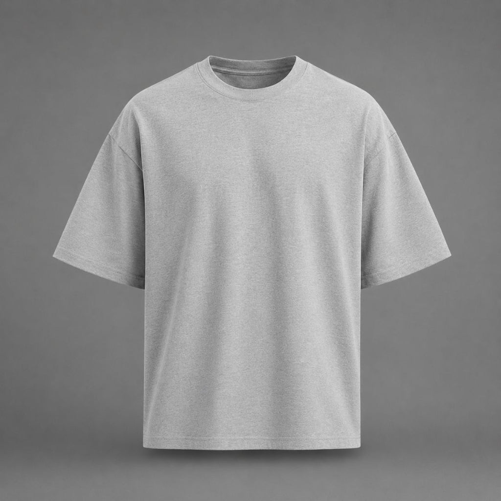 Essentials Heavy Basic Grey Oversized T-Shirt