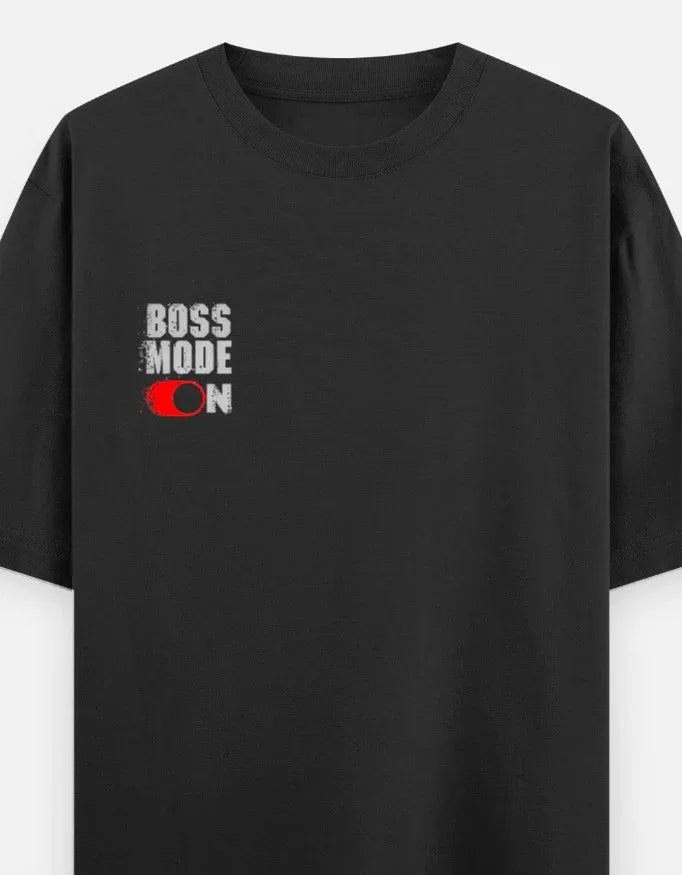 BOSS MODE ON OVERSIZED TEE - The PopDrop Store