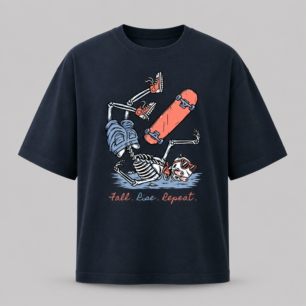 Artwear Fall. Rise. Repeat. Oversized T-Shirt