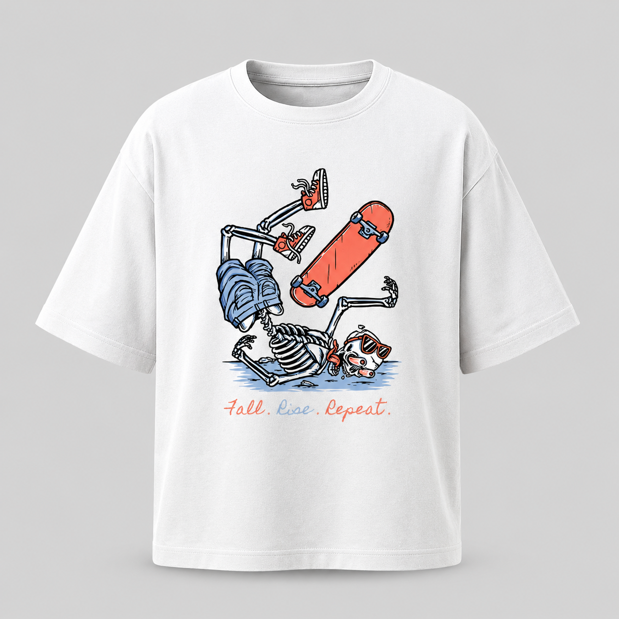 Artwear Fall. Rise. Repeat. Oversized T-Shirt