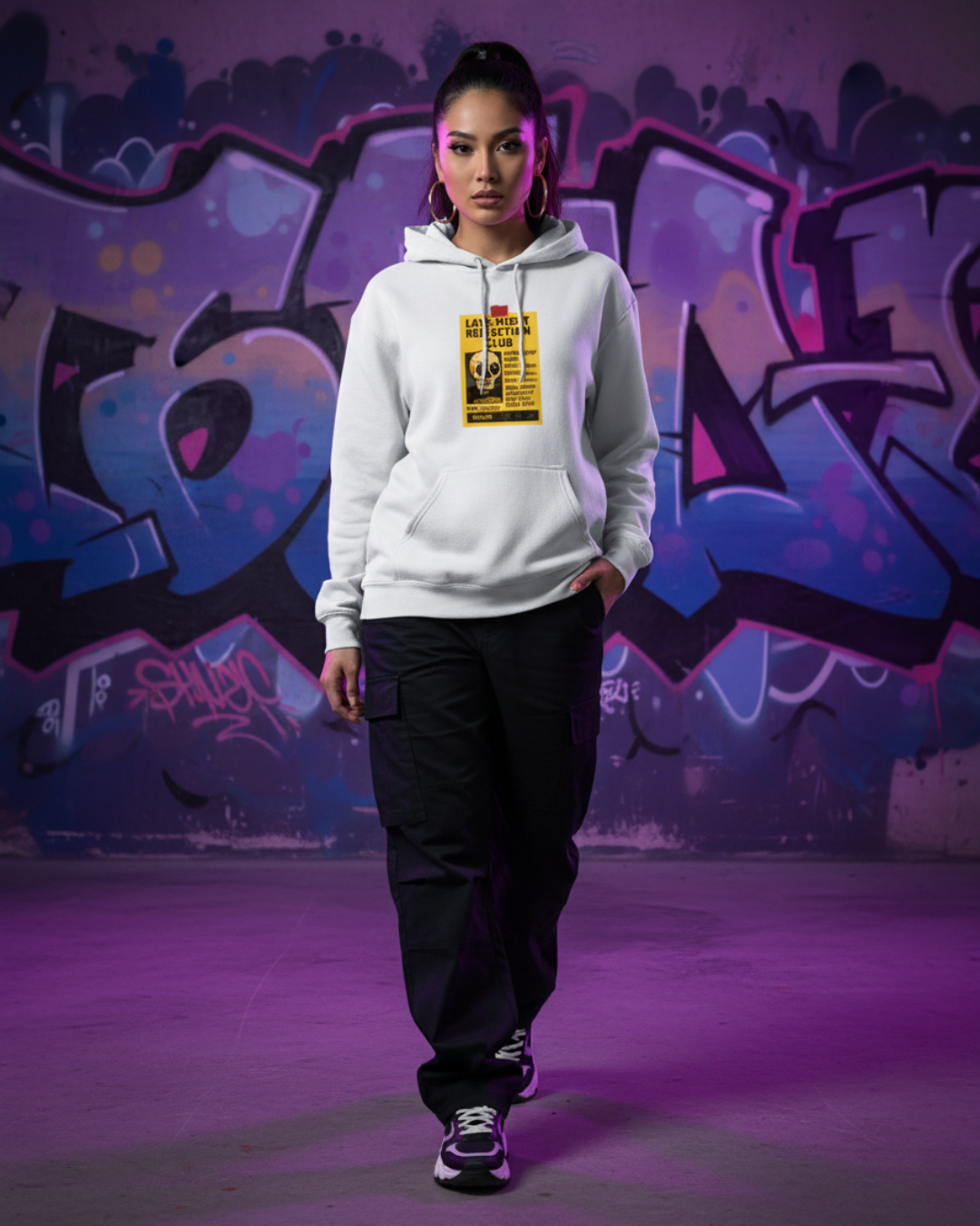 Late Night Reflection Club Hoodie | Aesthetic Chaoswear Hoodie