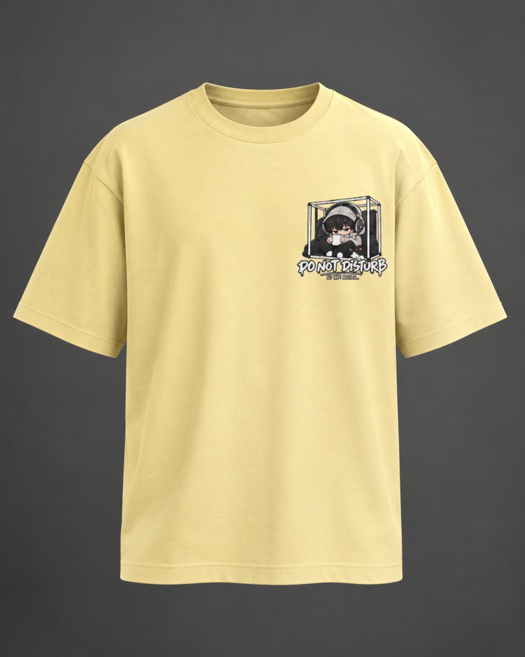 Do Not Disturb × Mental Pause Chibli Oversized T-Shirt