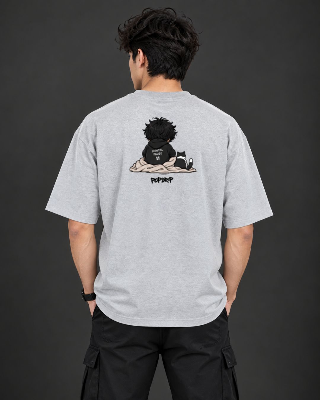 Do Not Disturb × Mental Pause Chibli Oversized T-Shirt
