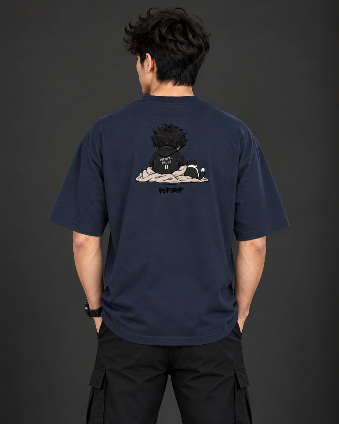 Do Not Disturb × Mental Pause Chibli Oversized T-Shirt