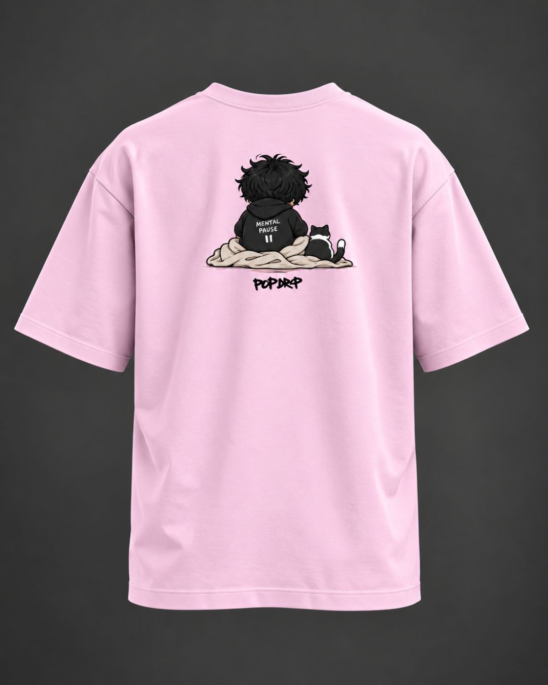 Do Not Disturb × Mental Pause Chibli Oversized T-Shirt