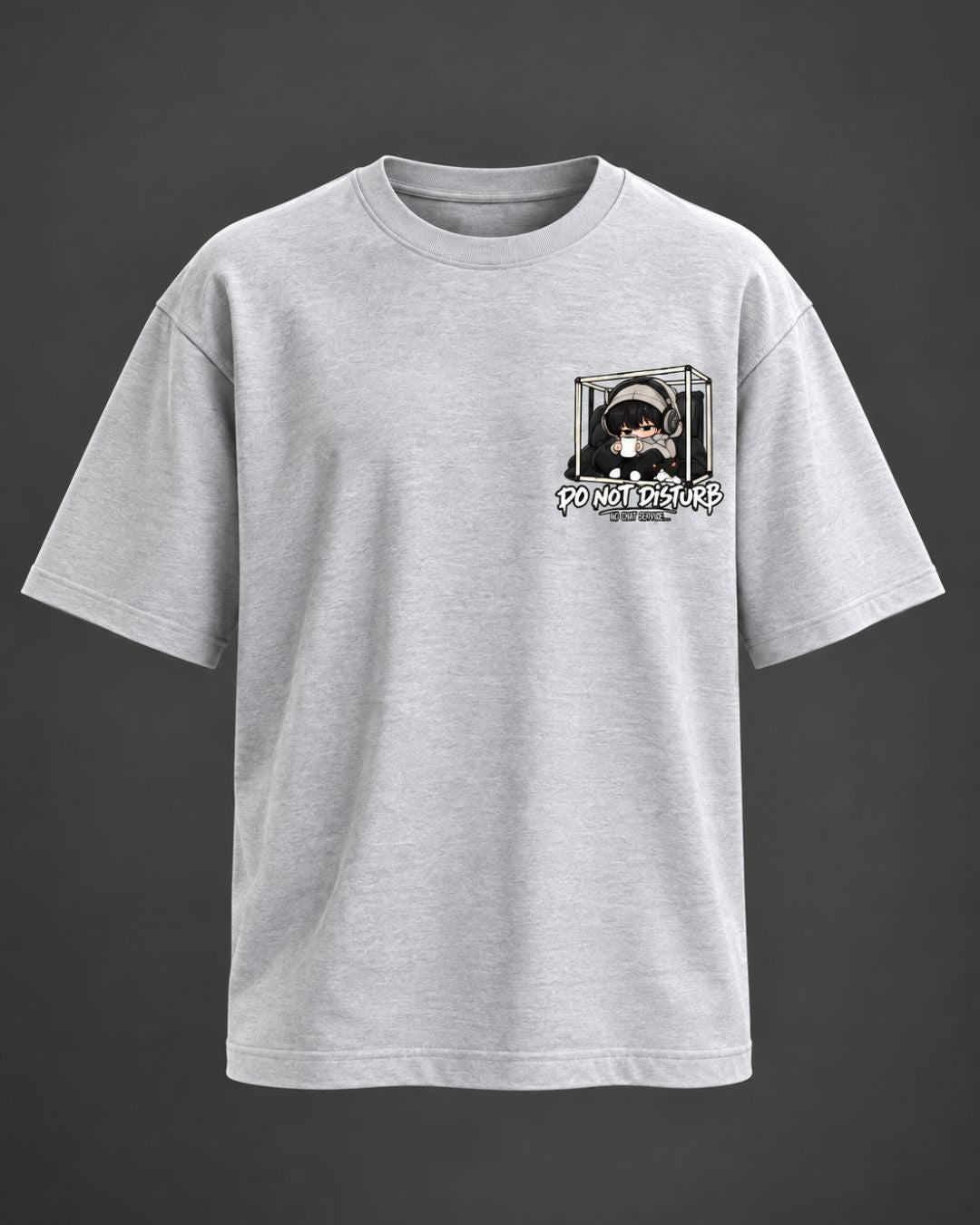 Do Not Disturb × Mental Pause Chibli Oversized T-Shirt