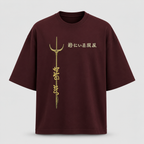 Artwear Golden Serpent Spear Oversized T-Shirt