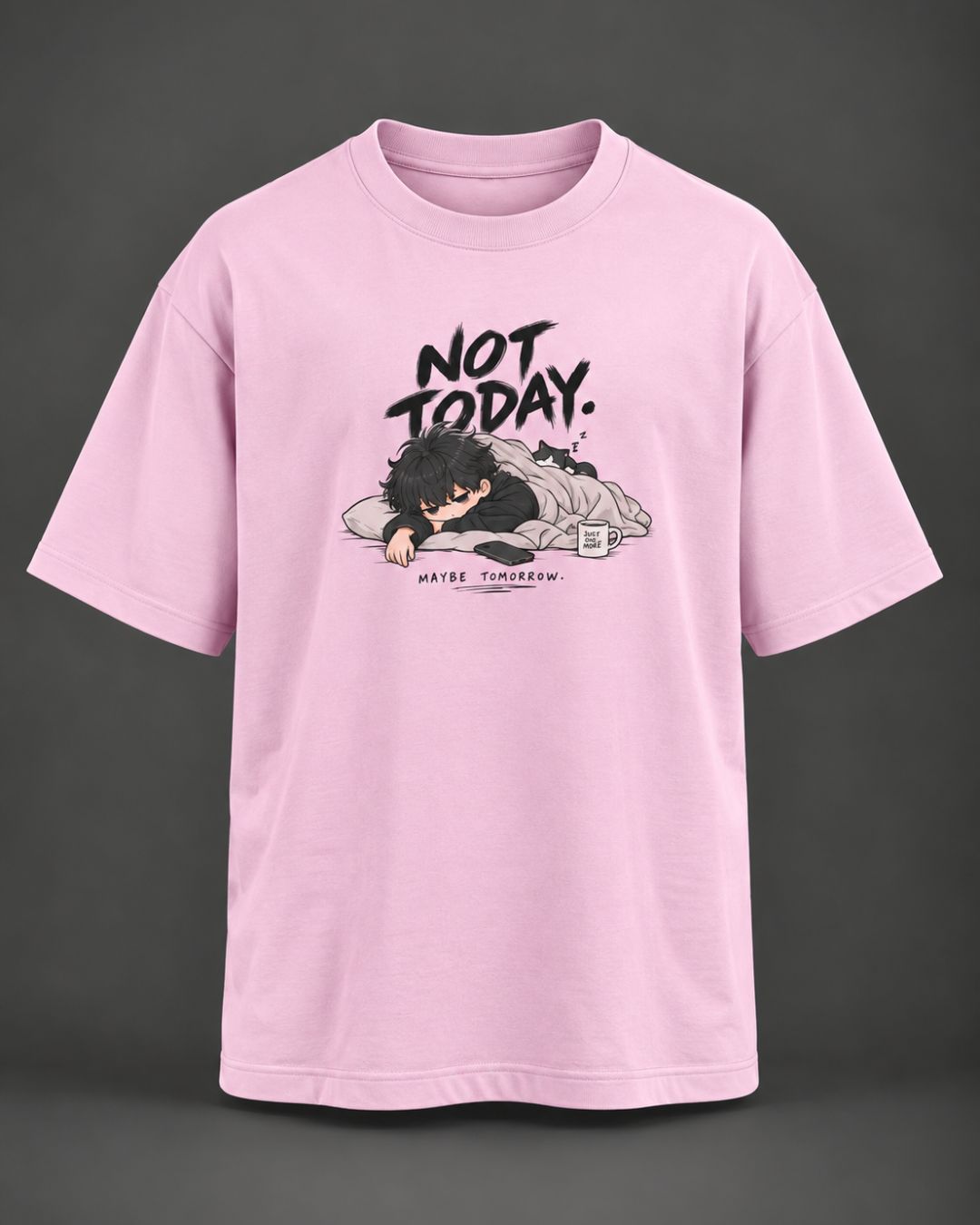Just Exist Graphic Oversized T-Shirt