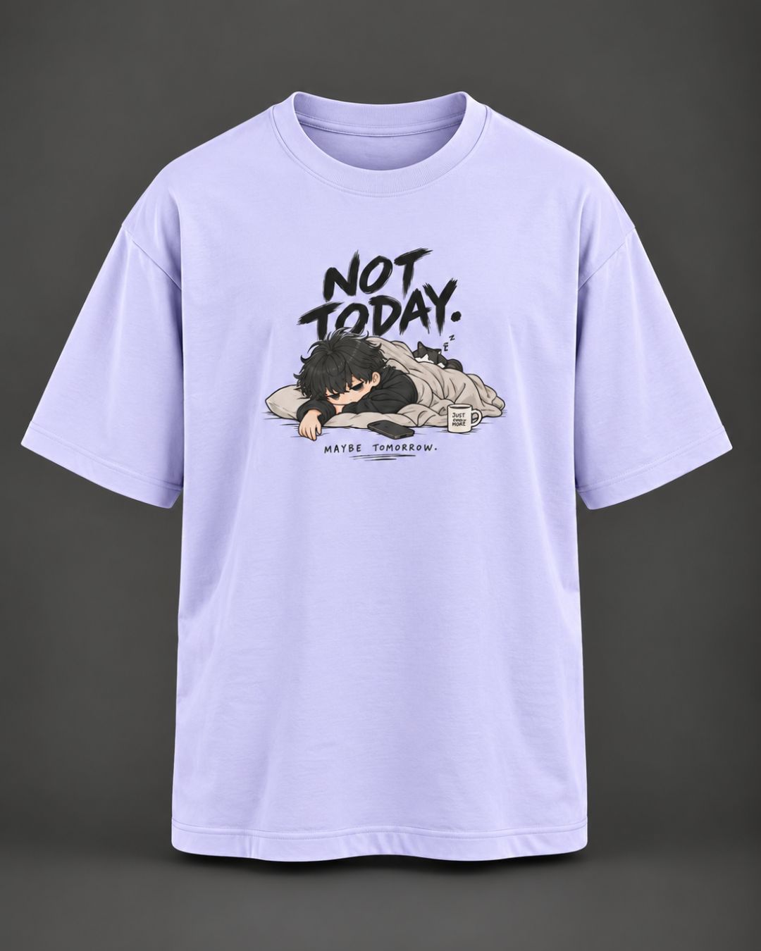 Just Exist Graphic Oversized T-Shirt