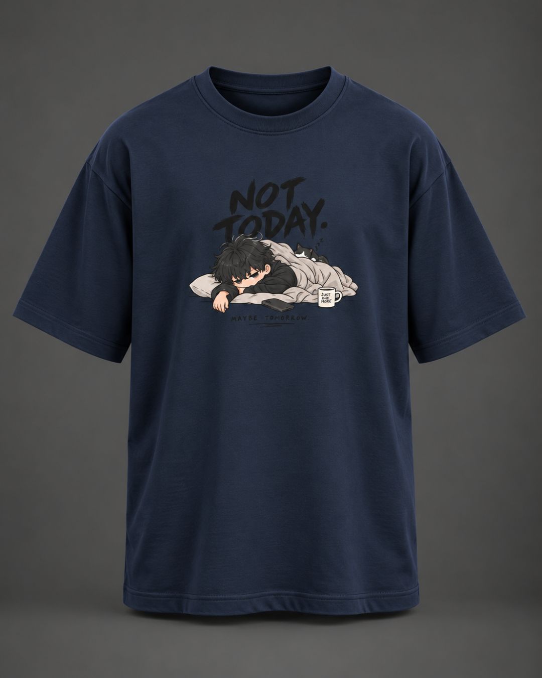 Just Exist Graphic Oversized T-Shirt
