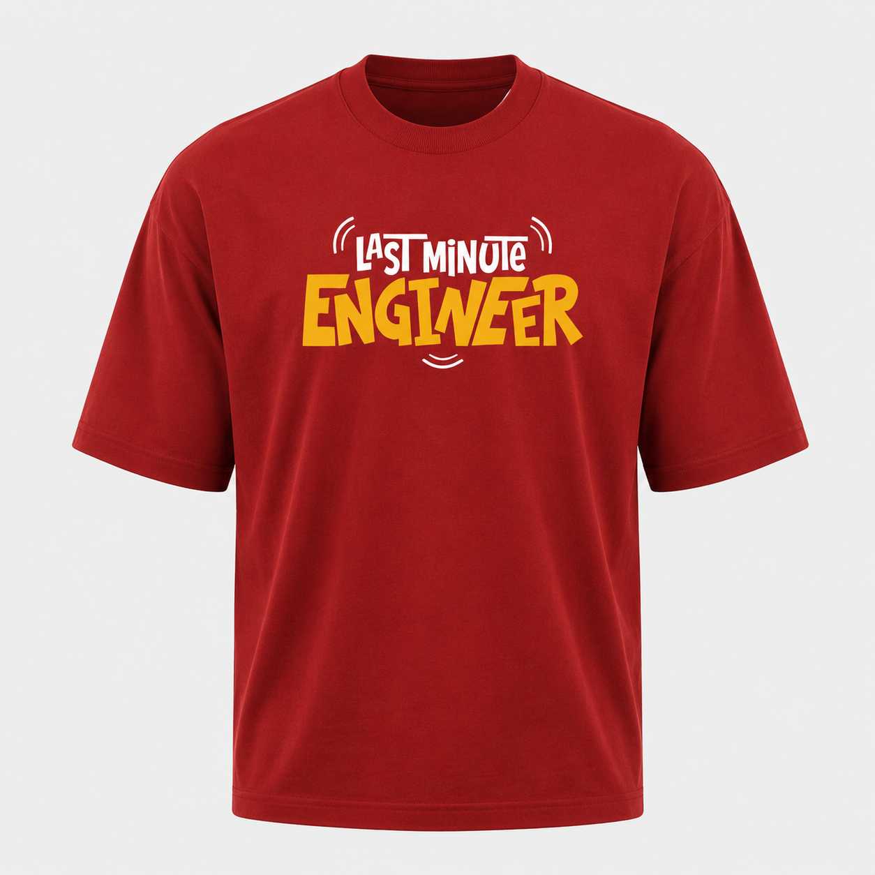 Artwear Last Minute Engineer Oversized T-Shirt