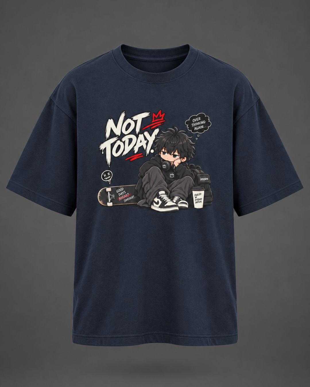 Not Today Chibli Oversized T-Shirt