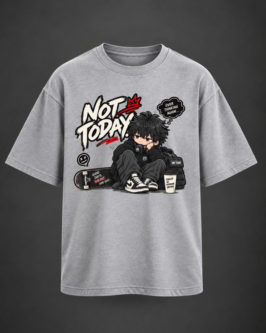 Not Today Chibli Oversized T-Shirt