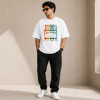Artwear 90s Glitch Graphic Oversized T-Shirt