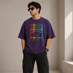 Artwear 90s Glitch Graphic Oversized T-Shirt