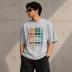 Artwear 90s Glitch Graphic Oversized T-Shirt