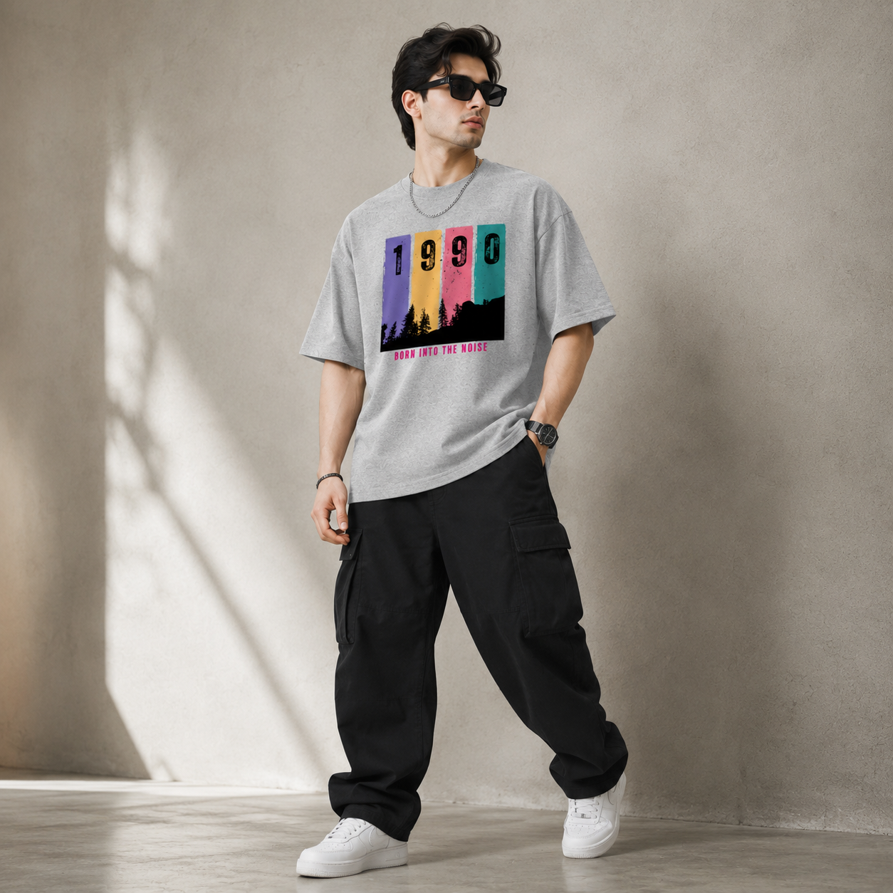 Artwear Born Into The Noise '90 Oversized T-Shirt