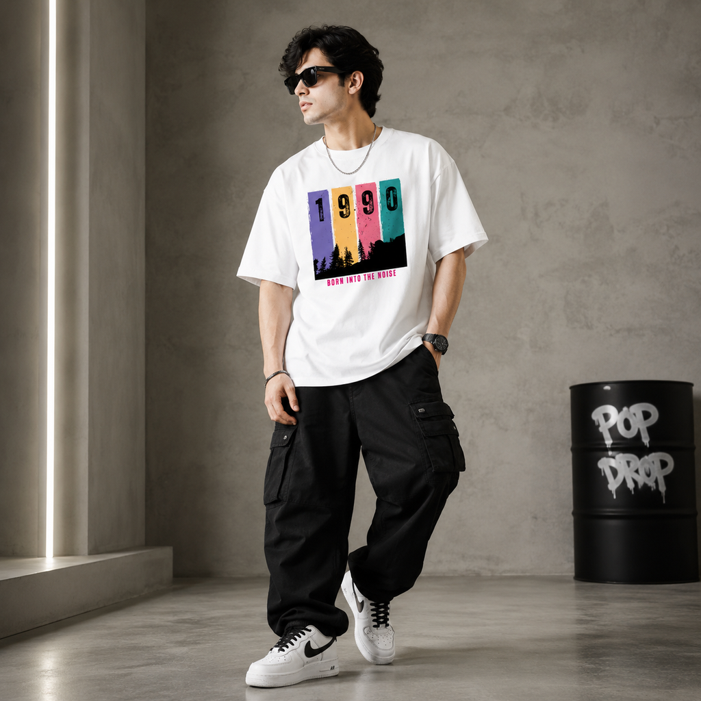 Artwear Born Into The Noise '90 Oversized T-Shirt