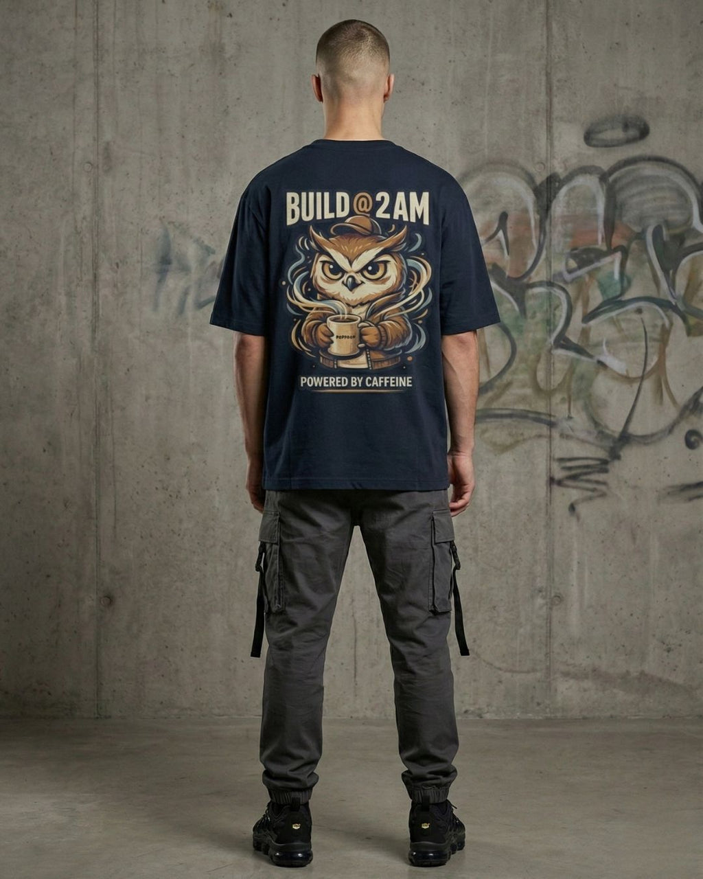 Build @ 2AM — Oversized Streetwear T-Shirt