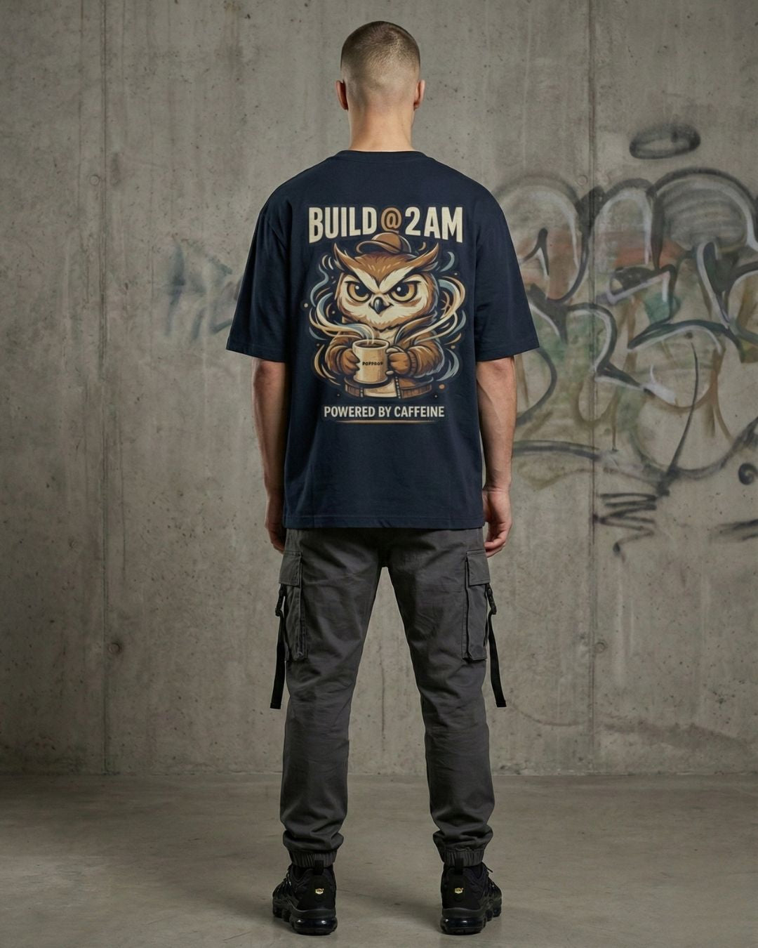 Build @ 2AM — Oversized Streetwear T-Shirt