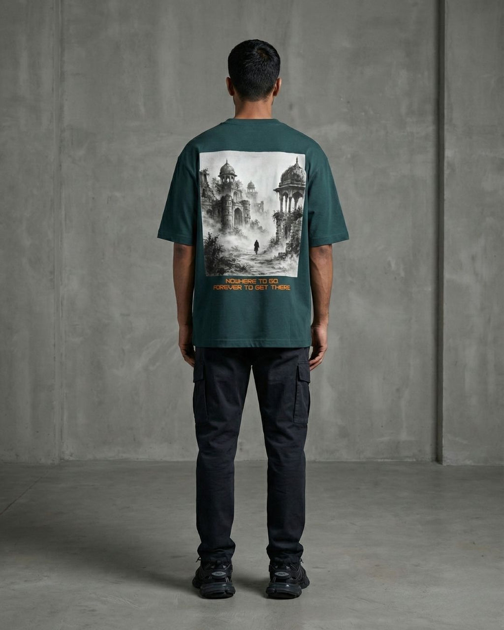 Eternal Wanderer — Studio Art Oversized Tee