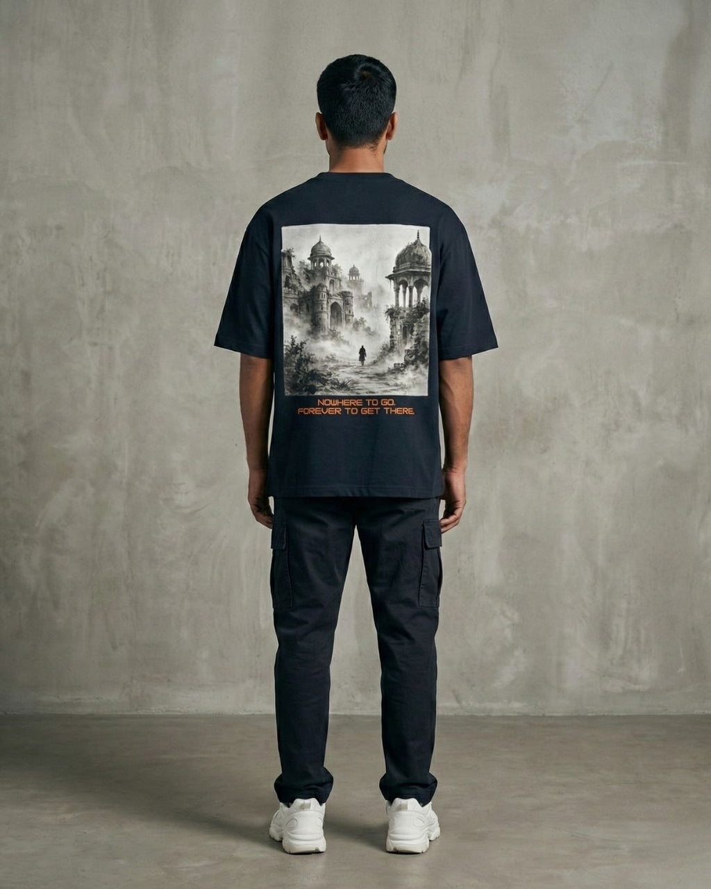 Eternal Wanderer — Studio Art Oversized Tee