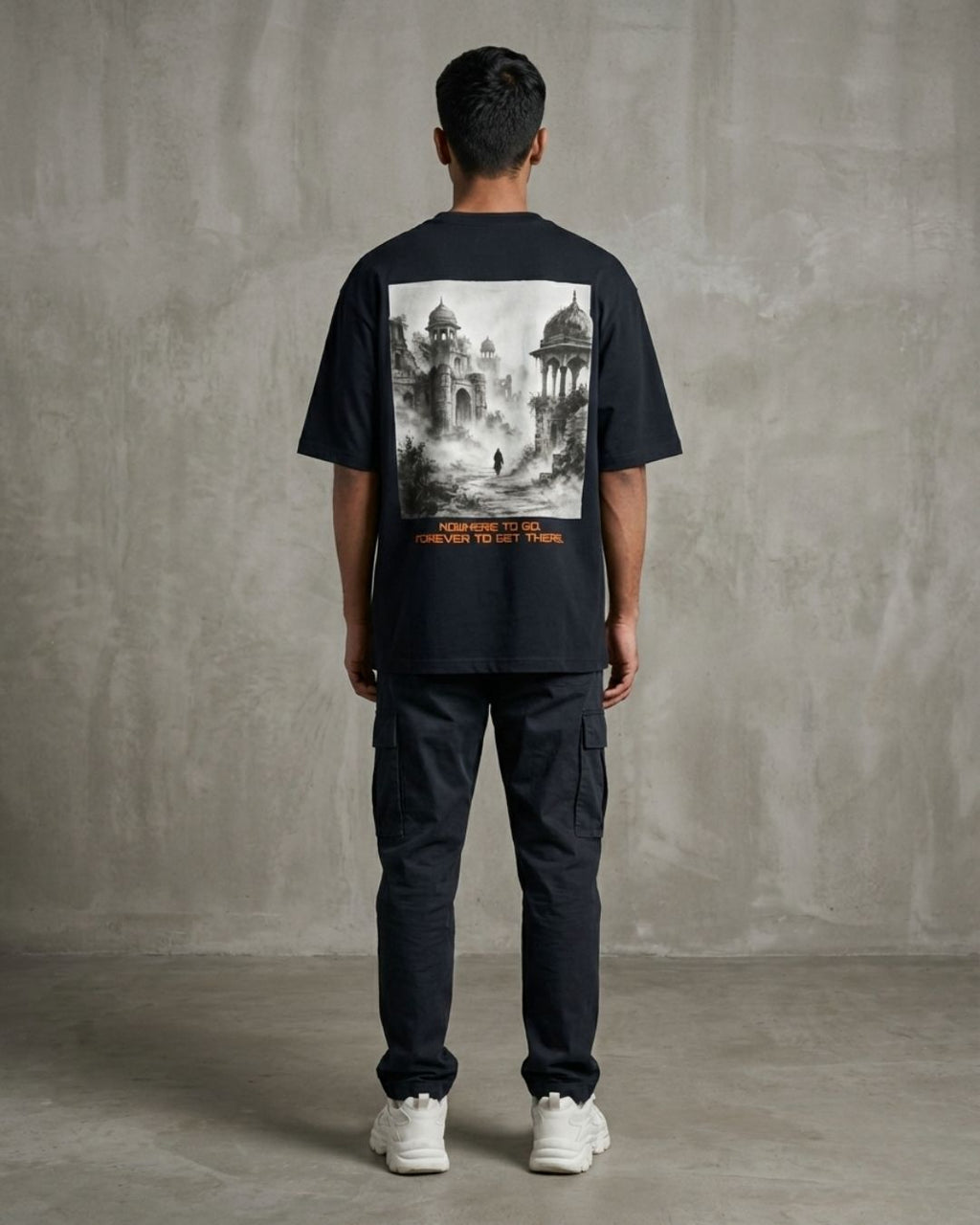 Eternal Wanderer — Studio Art Oversized Tee