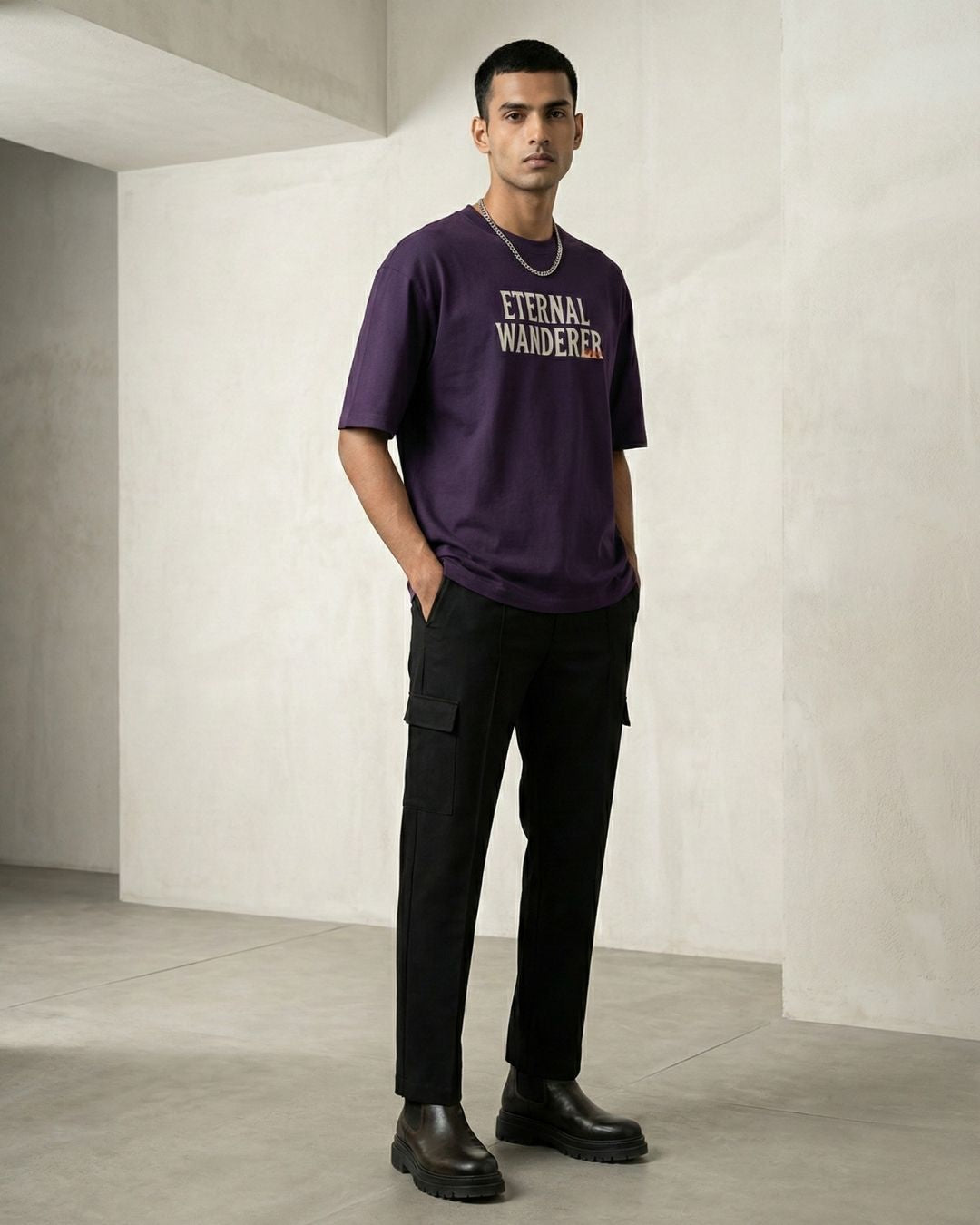 Eternal Wanderer — Studio Art Oversized Tee