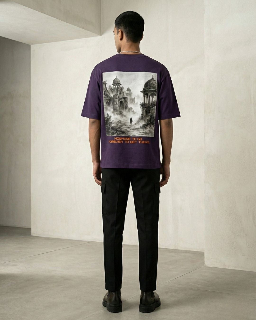 Eternal Wanderer — Studio Art Oversized Tee