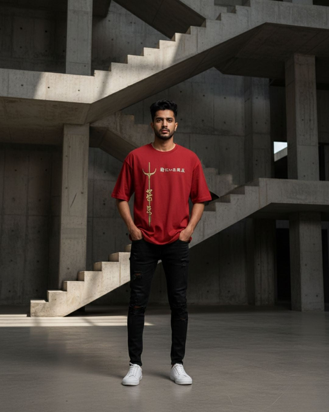Golden Serpent Spear Oversized T-Shirt | Streetwear India