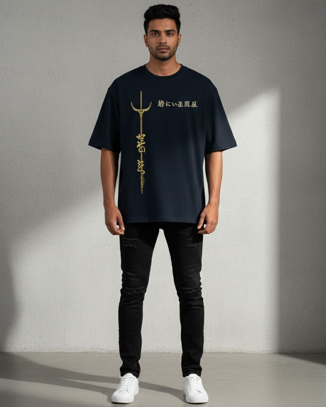 Golden Serpent Spear Oversized T-Shirt | Streetwear India