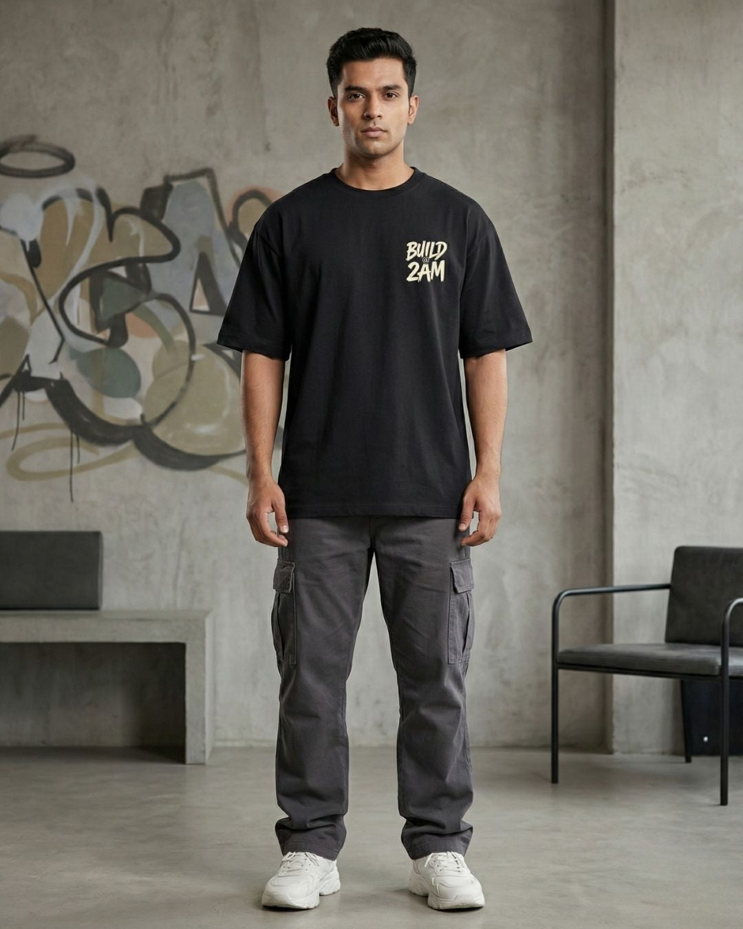 Build @ 2AM — Oversized Streetwear T-Shirt