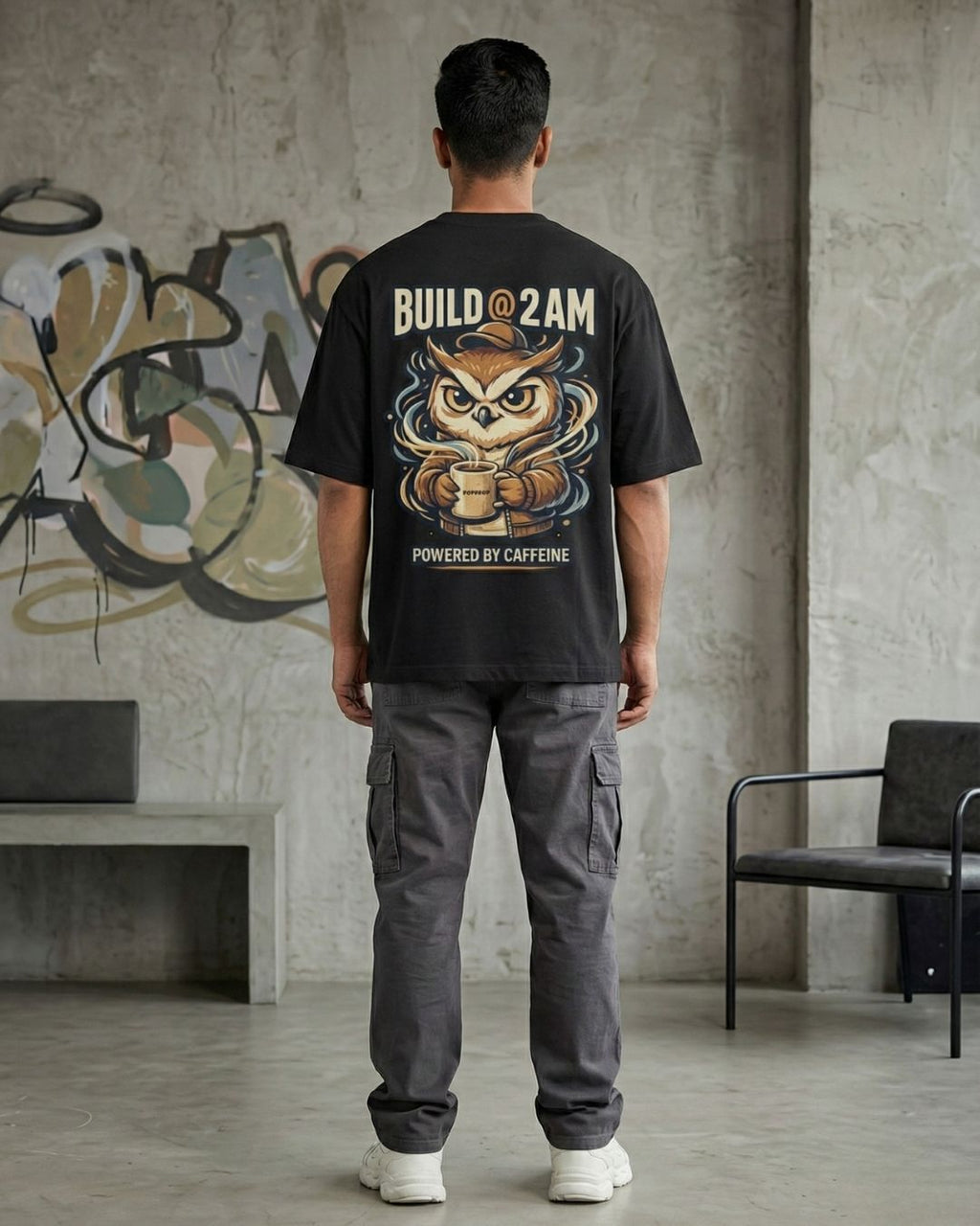 Build @ 2AM — Oversized Streetwear T-Shirt
