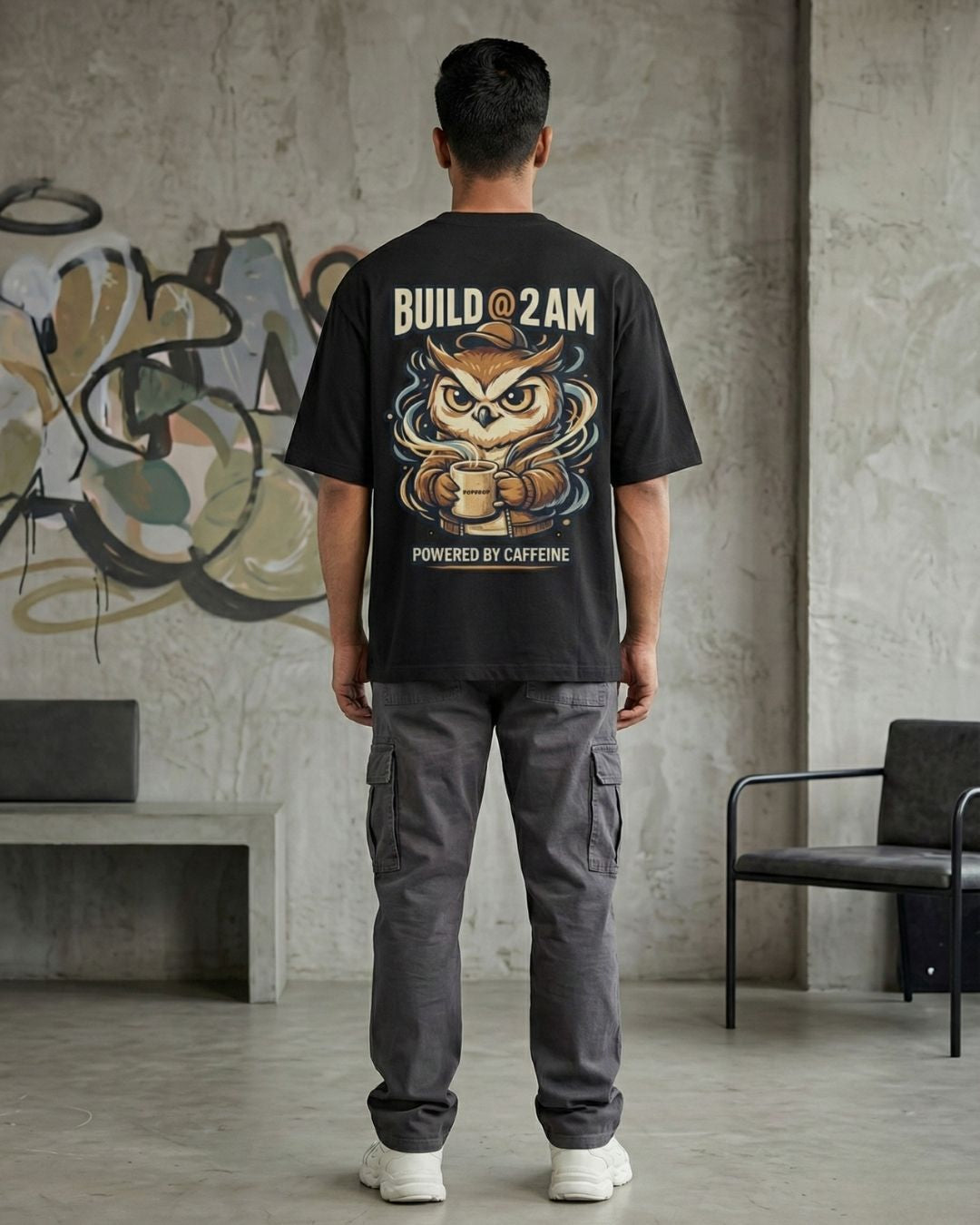Build @ 2AM — Oversized Streetwear T-Shirt