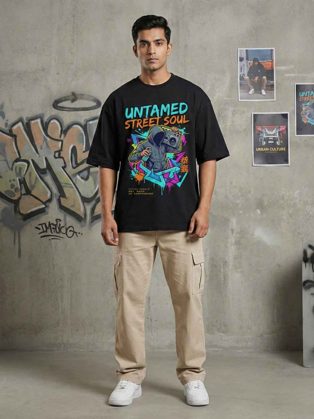 Untamed Street Soul Oversized Graphic T-Shirt