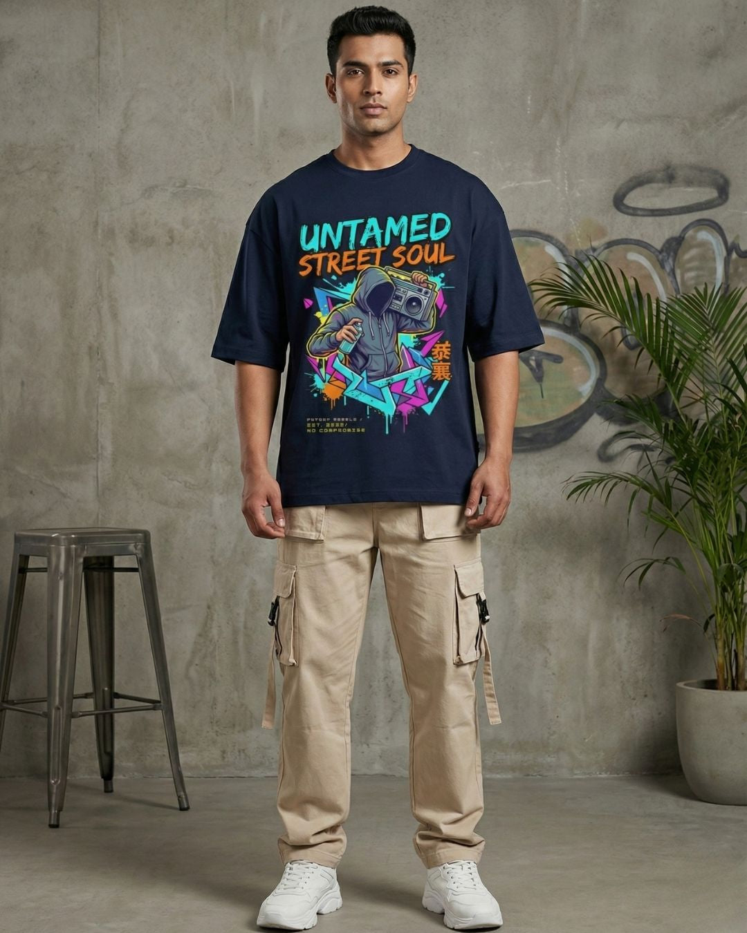 Untamed Street Soul Oversized Graphic T-Shirt