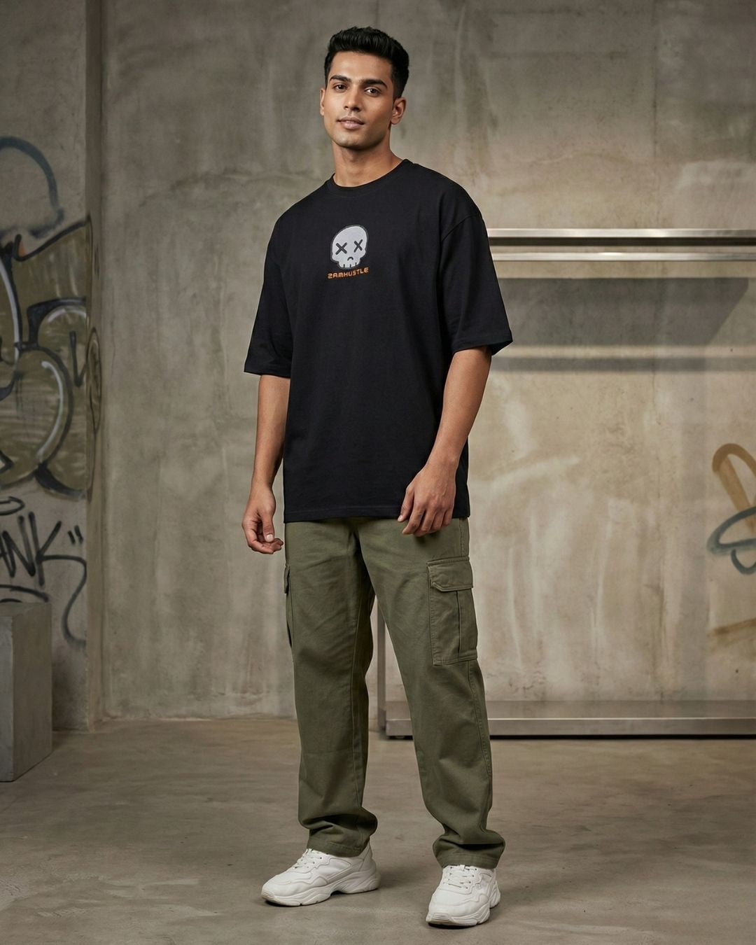 2AM Hustle – No Days Off Oversized Tee