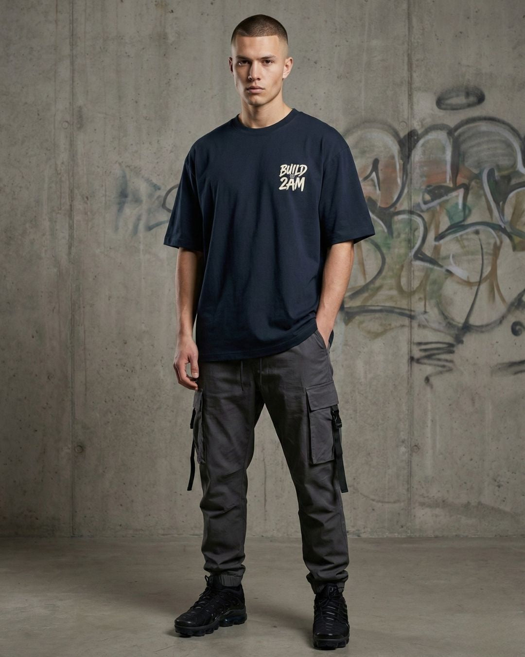 Build @ 2AM — Oversized Streetwear T-Shirt