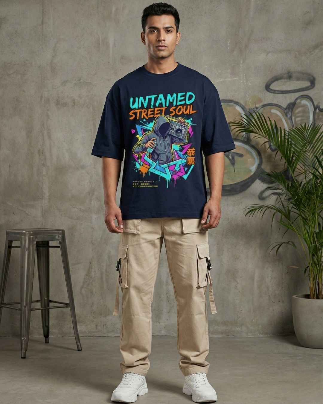 Untamed Street Soul Oversized Graphic T-Shirt