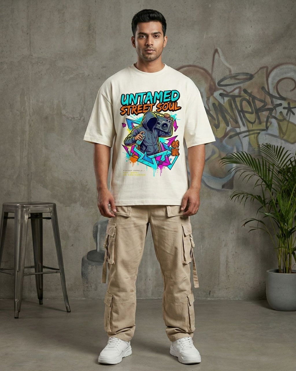 Untamed Street Soul Oversized Graphic T-Shirt